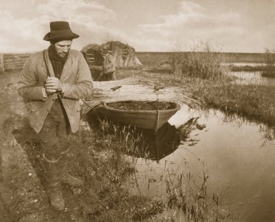 Towing the Reed, Life and Landscape on the Norfolk Broads, c.1886 by Peter Emerson und Thomas Goodall